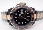 Solid Black Rolex Submariner Watch 2-Tone Rose Gold Black Ceramic_th.jpg